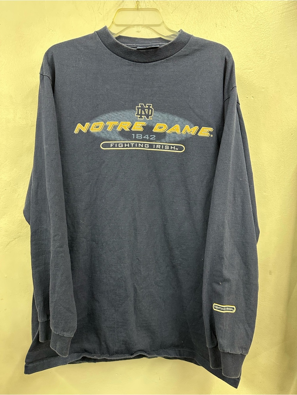 Jansport Notre Dame Fighting Irish Long Sleeve Crewneck Shirt size large men’s